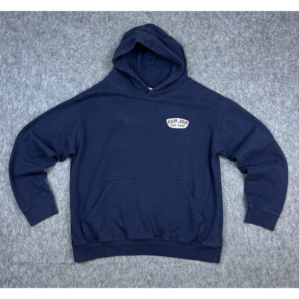 Ron Jon Surf Shop Kids Hoodie Sweatshirt Navy Blue Cocoa Beach, FL Youth Size L